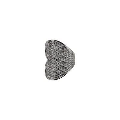 Roger Dubuis 18K White Gold 7.50ctw Diamond Heart Ring