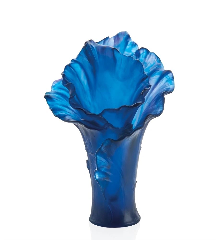 Daum Arum Bleu Nuit Large Vase - ecjmiami