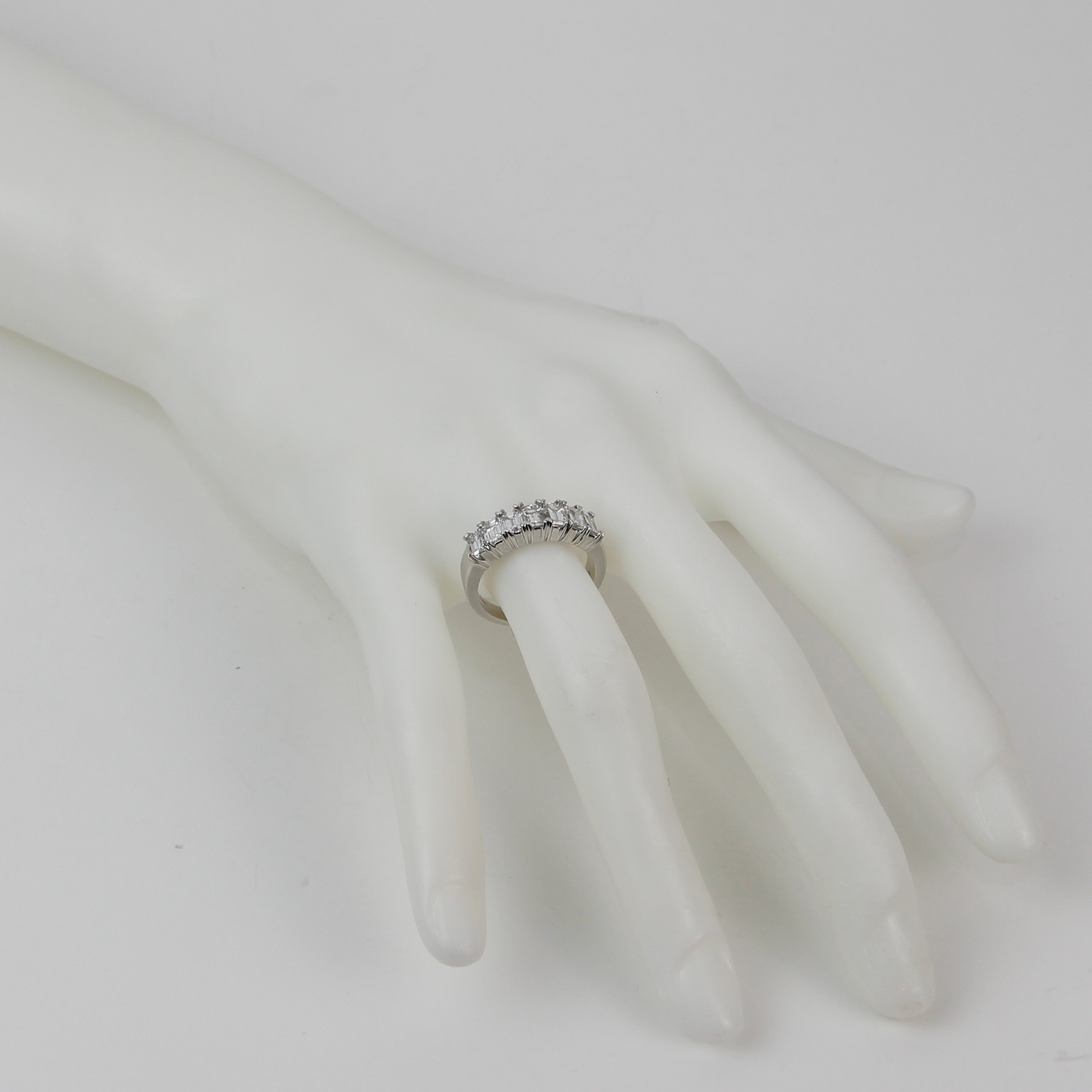 ECJ Collection 18K White Gold Wedding Band 1.93ctw Diamond Ring