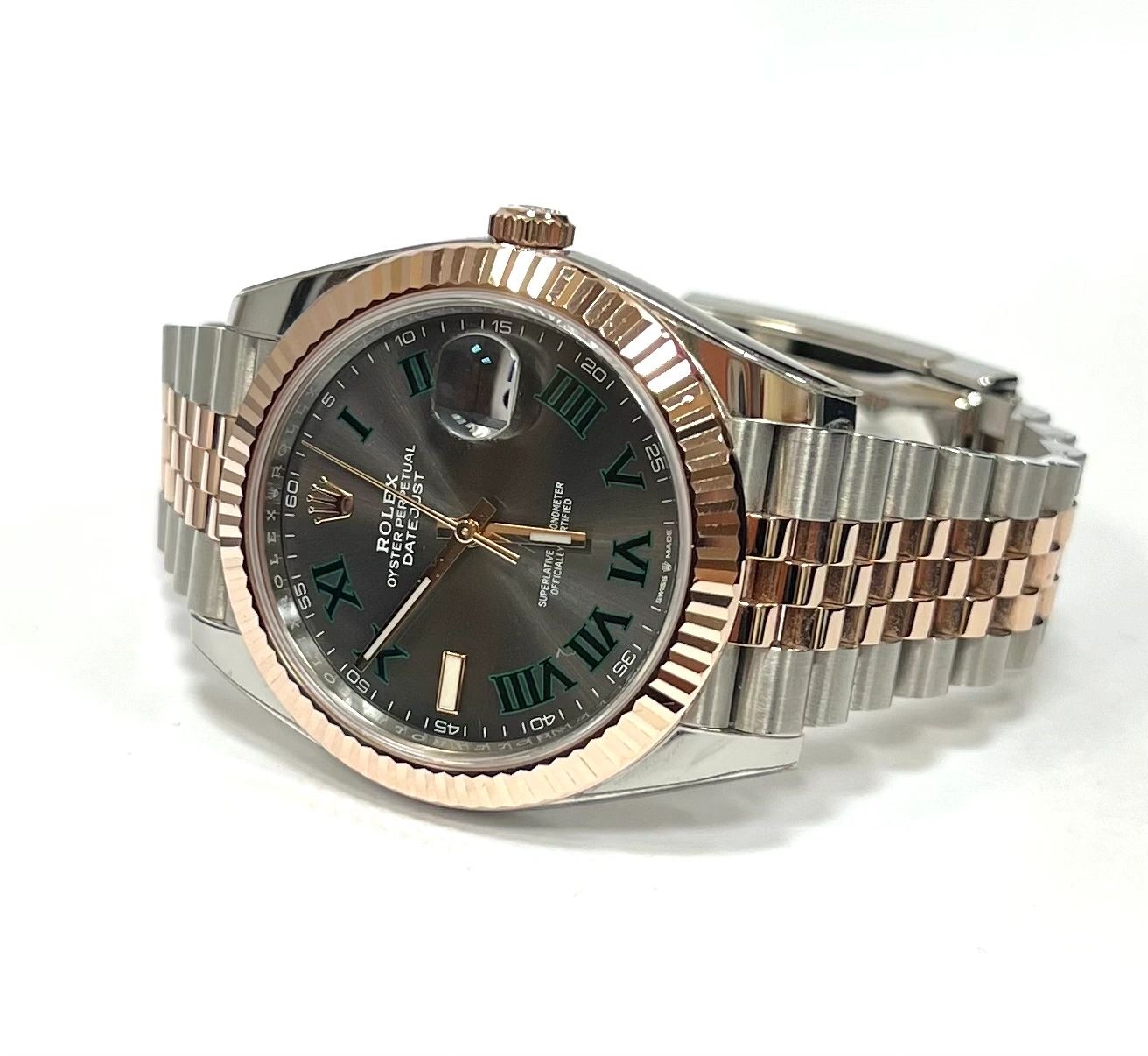 Rolex Datejust 41 Two Tone Stainless Steel/Rose Gold Jubilee "Wimbledon" 126331