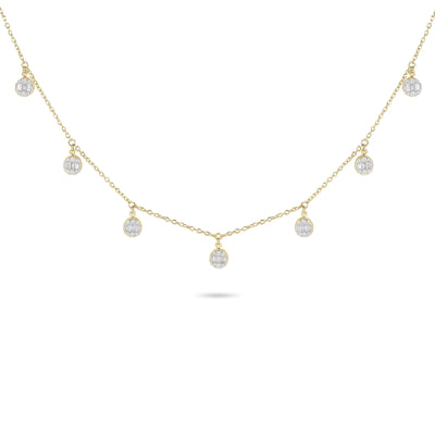 Yessayan 18K Yellow Gold Diamond Illusion Charm Necklace
