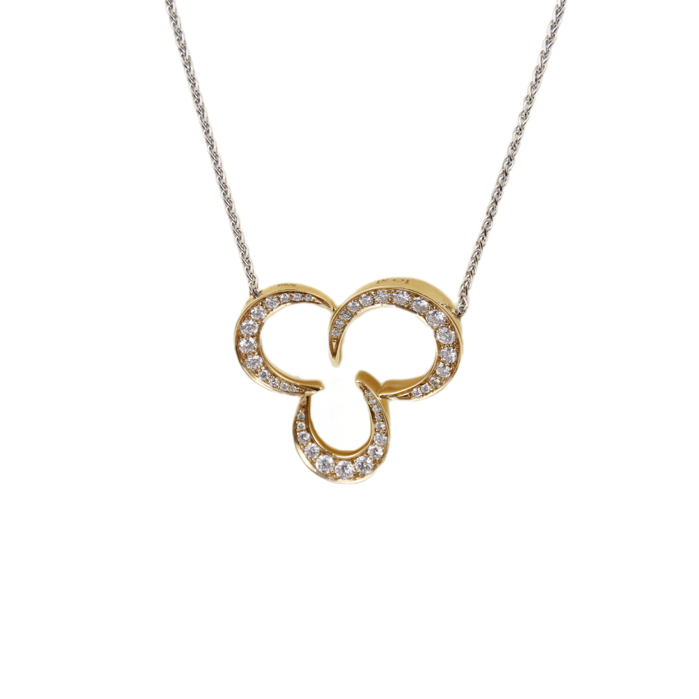 IO SI 18K Rose Gold Diamond Necklace