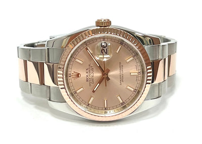 Rolex Datejust 36 Two Tone Stainless Steel/Rose Gold 36mm