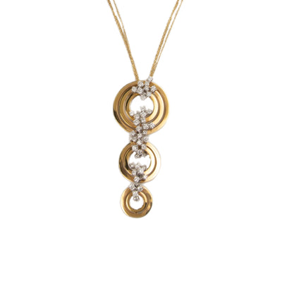 Damiani Sophia Loren 18K Rose Gold 2.32ctw Diamond Necklace