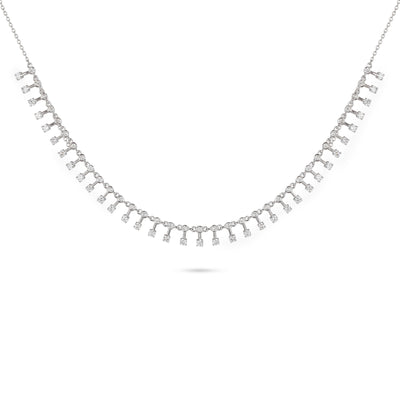 Patterned Diamond Necklace | Diamond Necklace | Ladies Necklace
