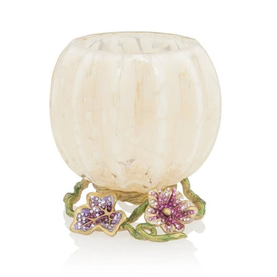 Jay Strongwater Carmella Leaf and Vine Candle Holder - ecjmiami