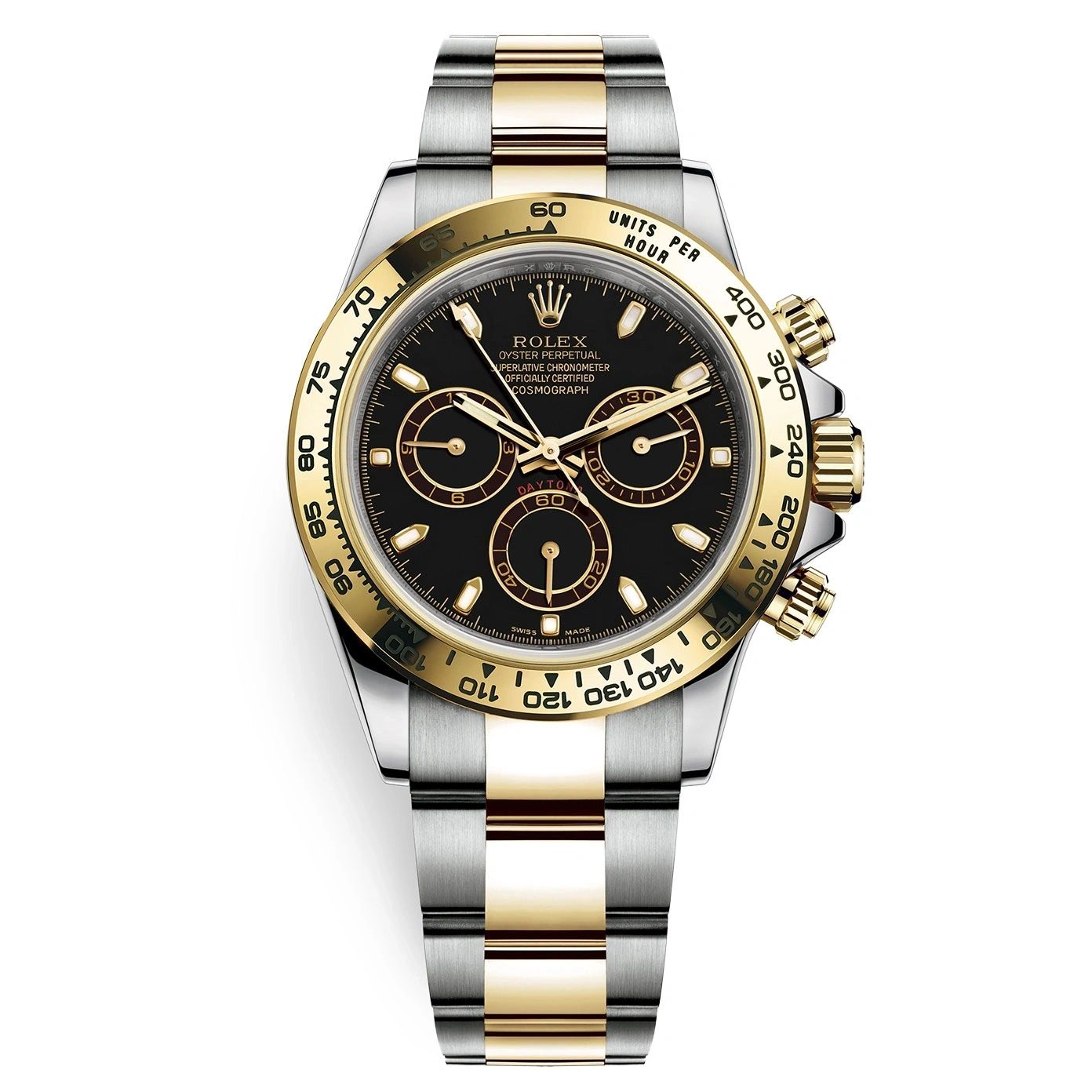 Rolex Daytona Cosmograph Steel and Yellow Gold Black Index Dial 116503