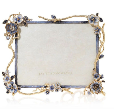 Jay Strongwater Delilah Floral Branch 8" x 10" Frame - ecjmiami