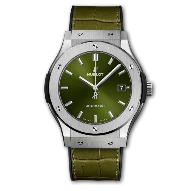 HUBLOT CLASSIC FUSION 45mm TITANIUM GREEN - ecjmiami