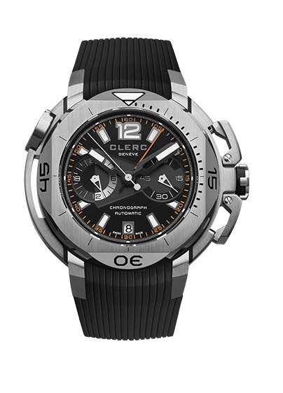 Clerc Hydroscaph Central Chronograph Stainless Steel 44mm