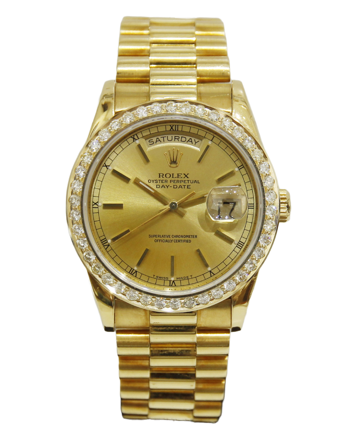 Rolex Day-Date Diamond Bezel 18238