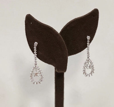 Leo Pizzo 18KT White Gold Diamond Earrings - ecjmiami