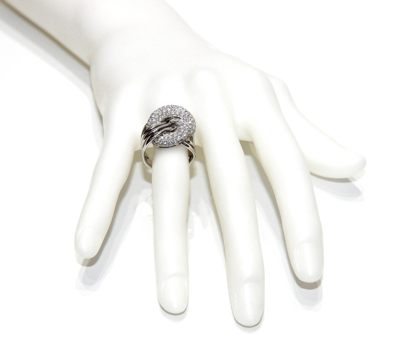 ECJ Collection 18K White Gold Diamond Ring