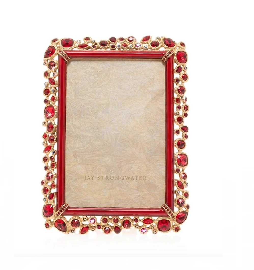 Jay Strongwater Emery Bejeweled 4" x 6" Frame