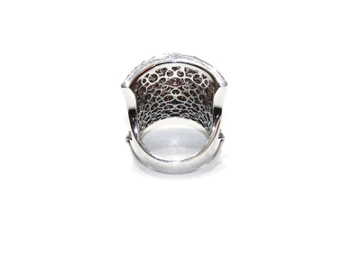 Stefan Hafner 18K White Gold Multi Color Sapphire And Diamond Ring
