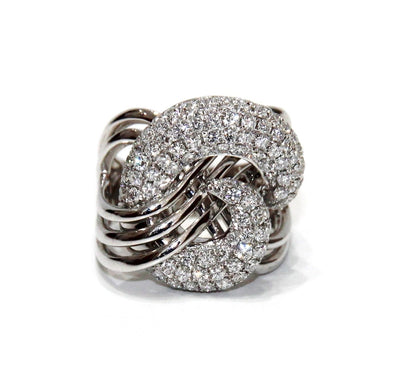 ECJ Collection 18K White Gold Diamond Ring