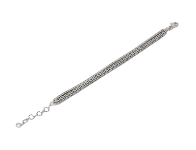 ECJ Collection 18K White Gold Diamond & Aquamarine Bracelet