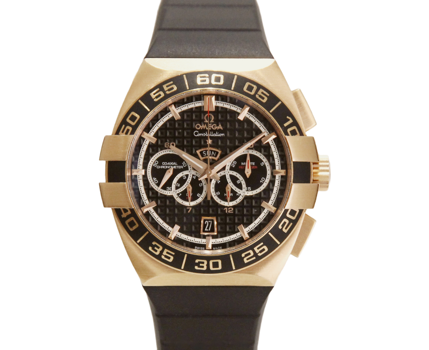 Omega Constellation Double Eagle Chronograph Rose Gold 44mm