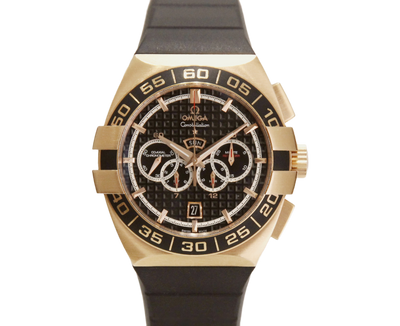 Omega Constellation Double Eagle Chronograph Rose Gold 44mm