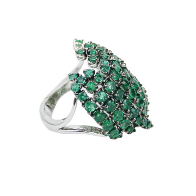 Stefan Hafner 18K White Gold 5.34ctw Emerald Ring
