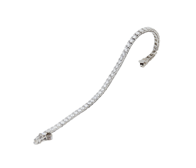 ECJ Collection 18K White Gold Diamond Tennis Bracelet 5.88ct. tw