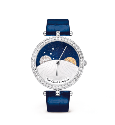 Van Cleef & Arpels Lady Arpels Day And Night White Gold 38mm